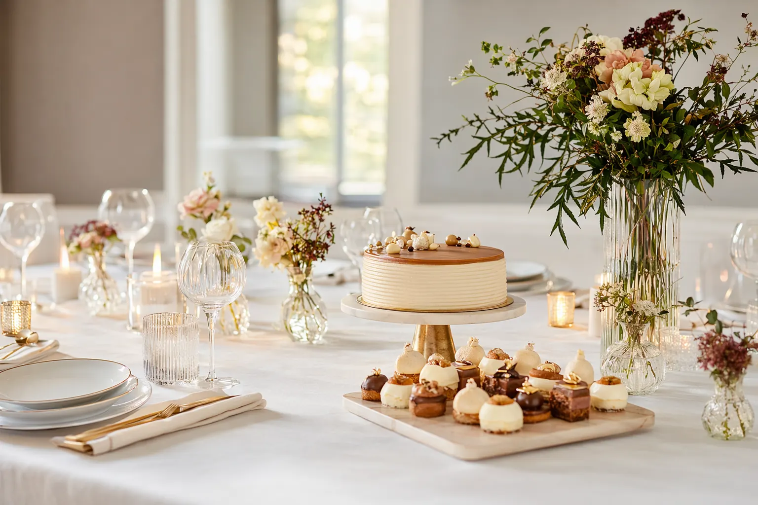Table dressée pour un anniversaire